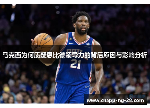 马克西为何质疑恩比德领导力的背后原因与影响分析 马克西为何质疑恩比德领导力的背后原因与影响分析