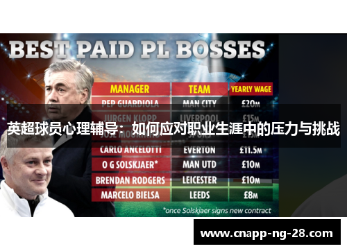 英超球员心理辅导：如何应对职业生涯中的压力与挑战